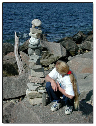 Point Judith stacked stones